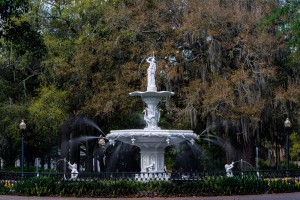 Fountain at Forsyth Park   Savannah 03188